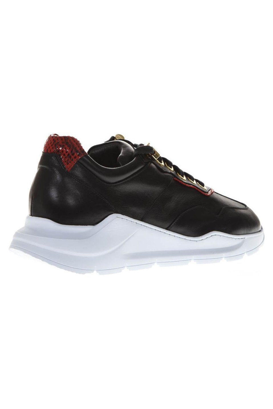 Sneakers | Black Leather | Woman - Giuliano Galiano | Handcrafted Luxury Sneakers Made In Italy