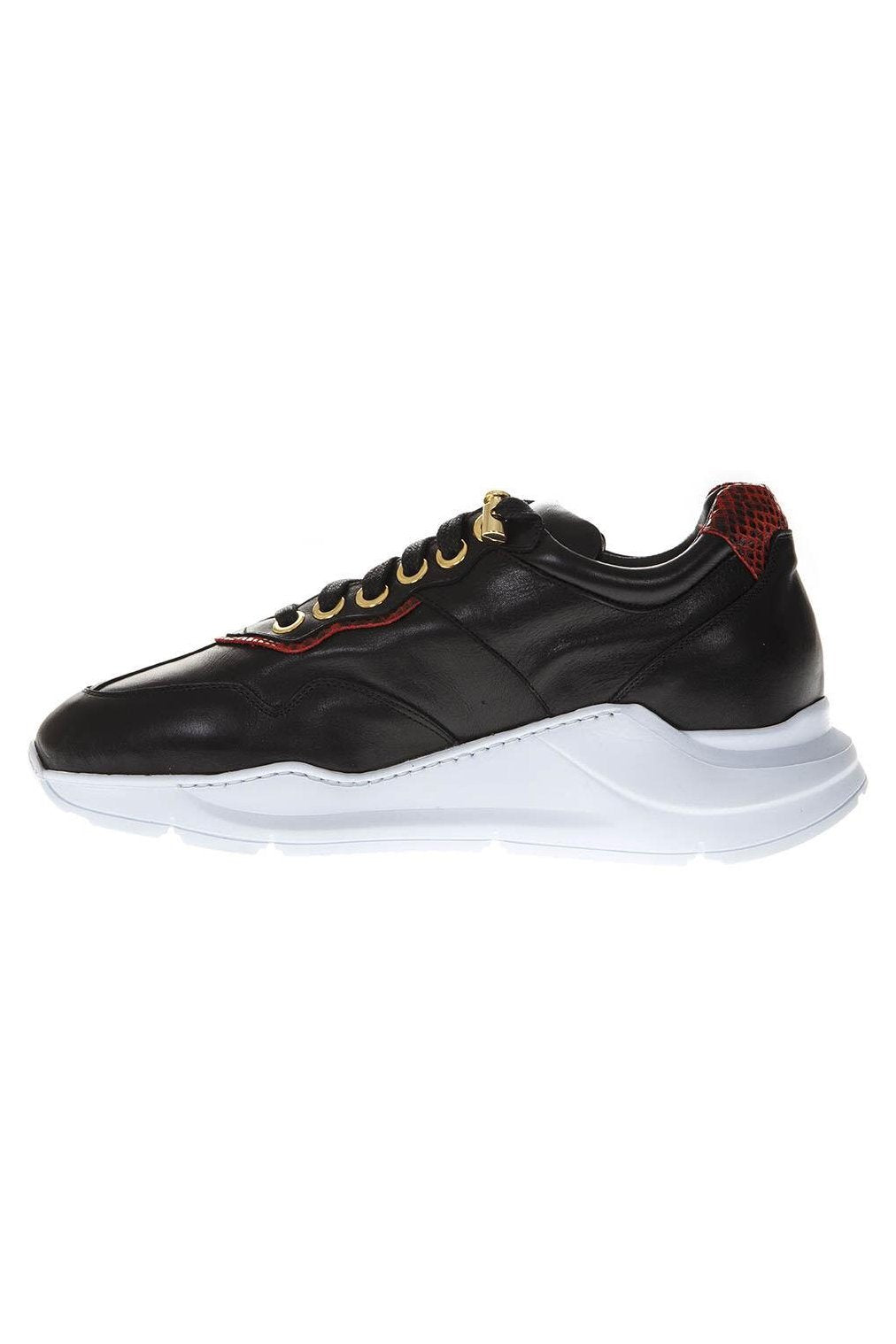 Sneakers | Black Leather | Woman - Giuliano Galiano | Handcrafted Luxury Sneakers Made In Italy