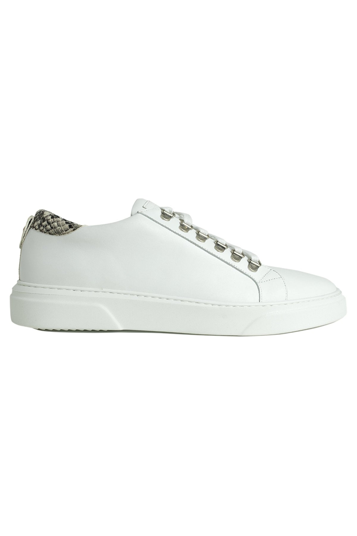 V.I.P. VII Low White | Red & Grey | Limited Edition - Giuliano Galiano | Handcrafted Luxury Sneakers Made In Italy