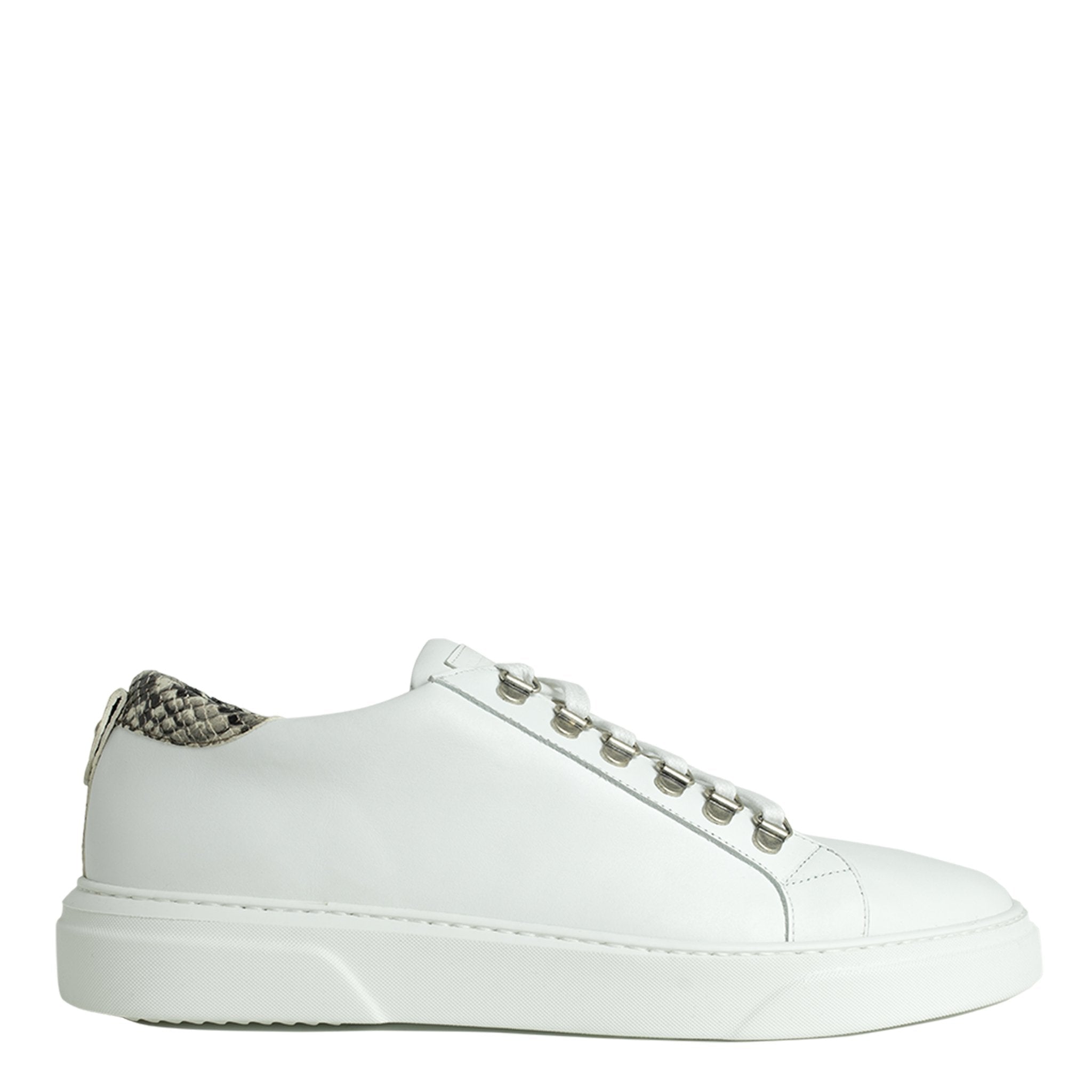 V.I.P. VII Low White | Red & Grey | Limited Edition - Giuliano Galiano | Handcrafted Luxury Sneakers Made In Italy